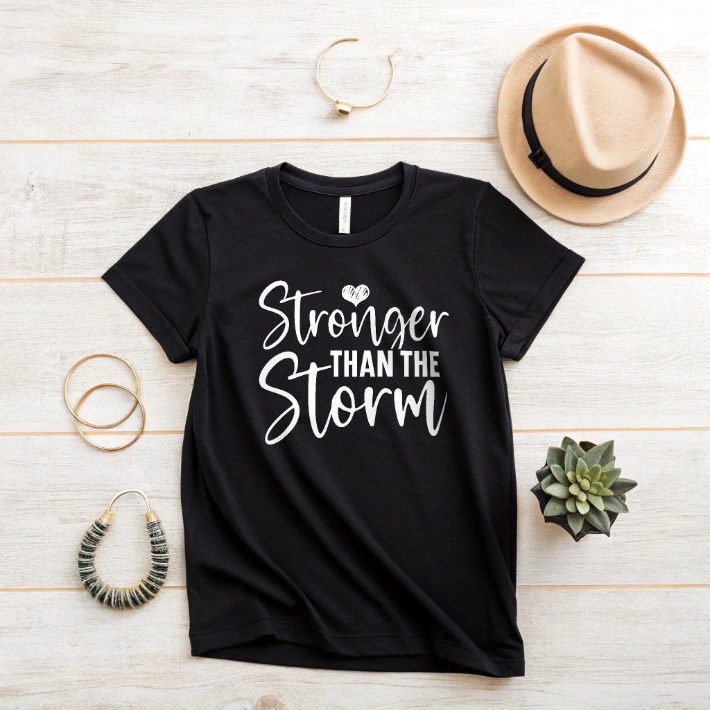 Stronger Than The Storm - Women's Black T-Shirt product image (2)