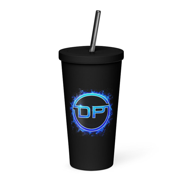 20 oz Insulated Tumbler with a Straw - Dust Productions Blue Fire product image (1)