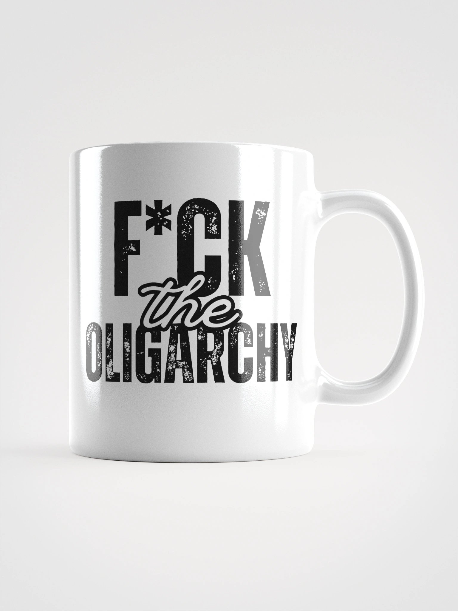 F*ck the Oligarchy: White Glossy Mug product image (1)