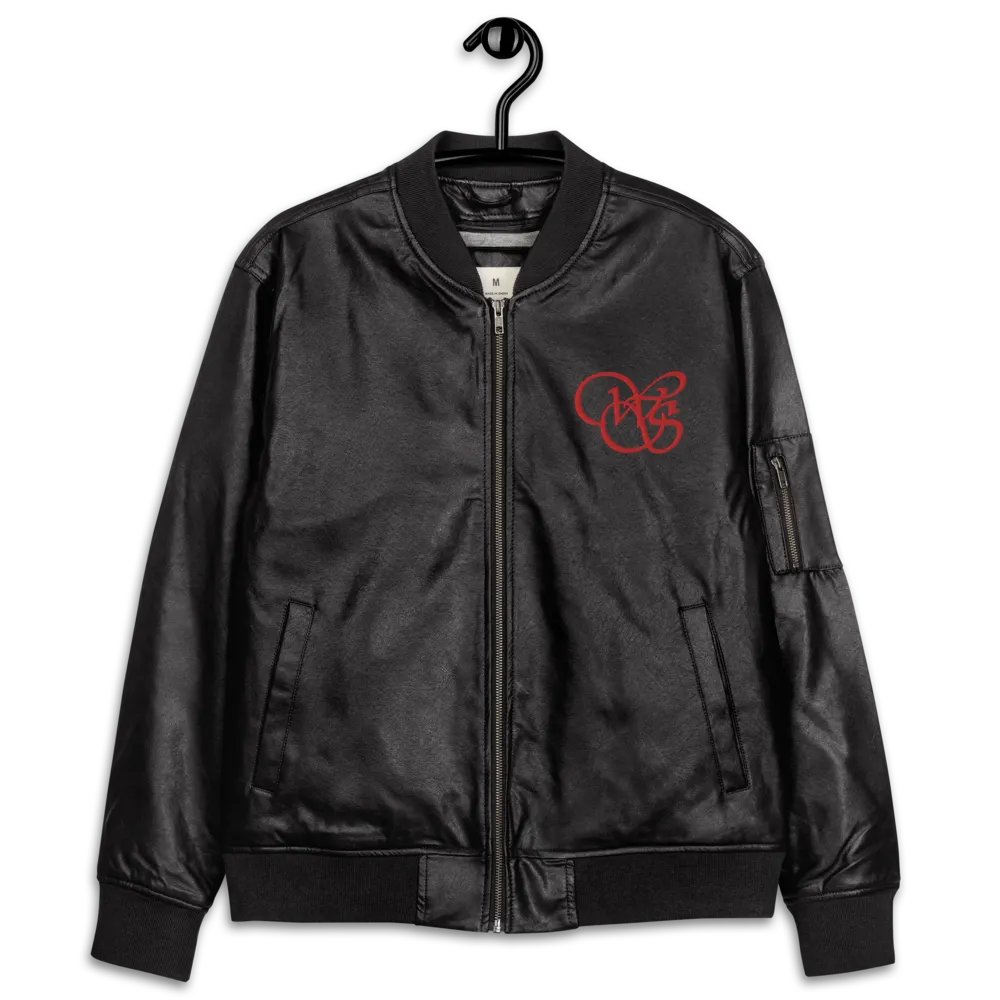 WS Faux Leather Bomber Jacket product image (13)