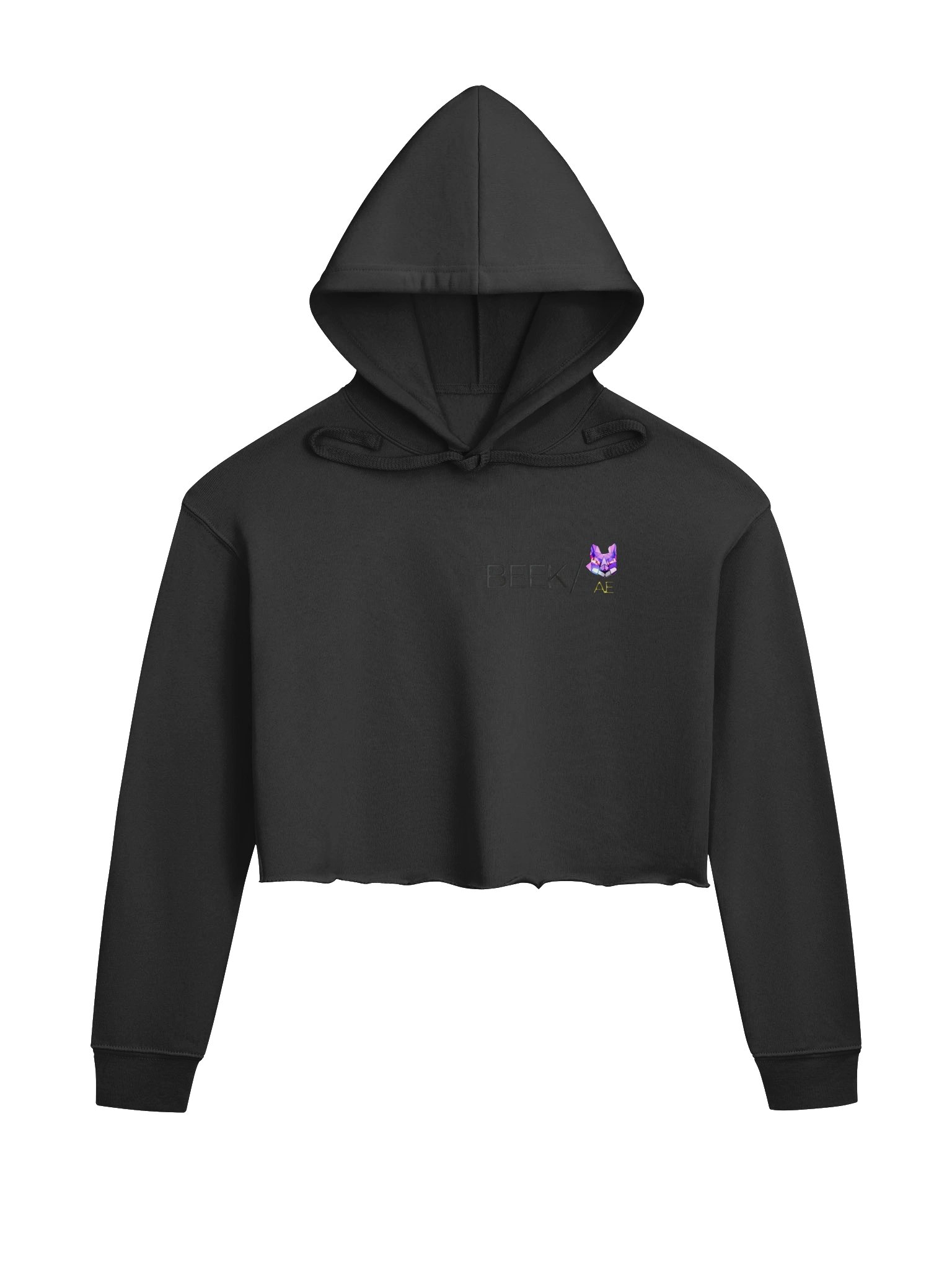 Geometric Fox Crop Hoodie product image (1)