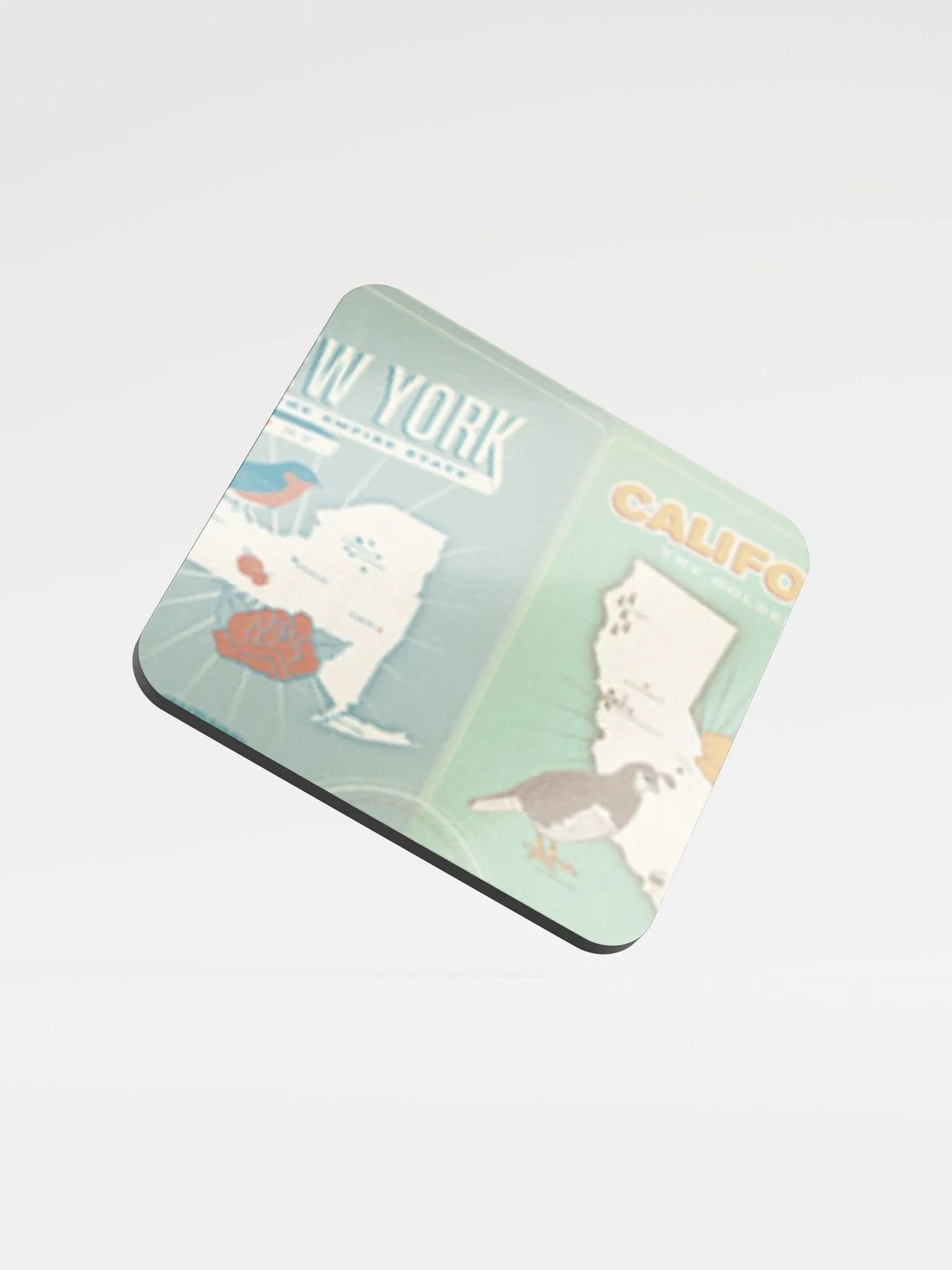 Retro NY2Cali Logo Coaster product image (1)