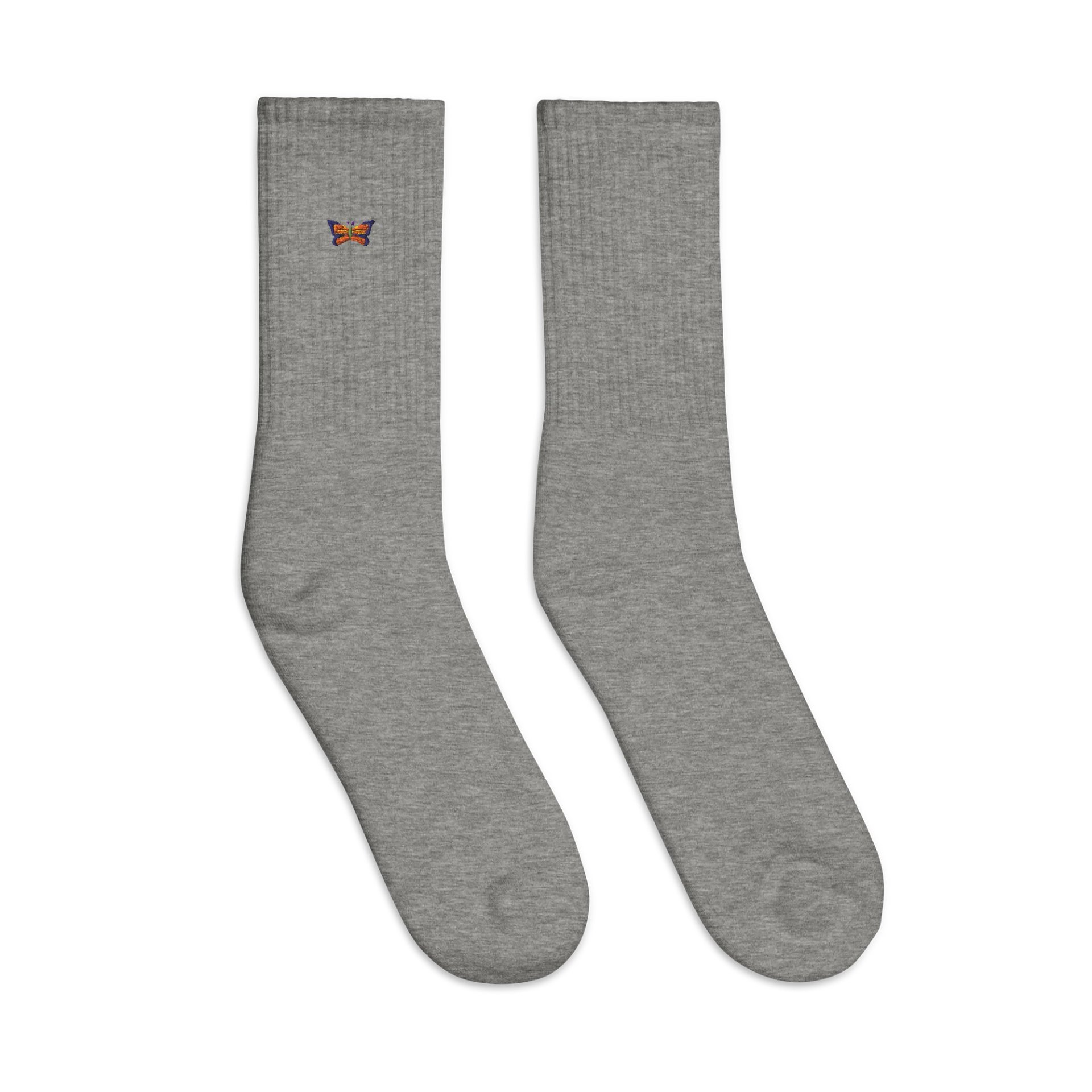 Vibrant Wings Embroidered Crew Socks product image (3)