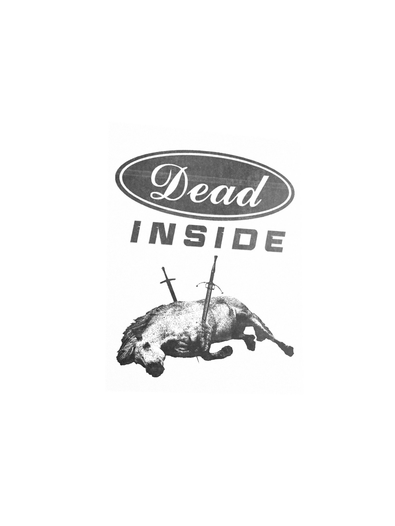 DEAD INSIDE WHITE POSTER product image (9)