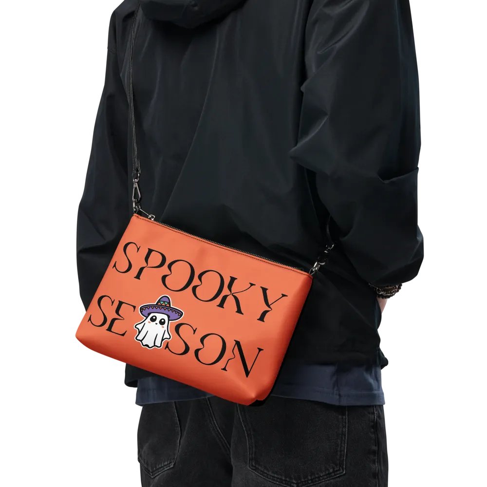Spooky Season Sombrero Ghost Flip-Sided Faux Leather Crossbody Bag product image (11)