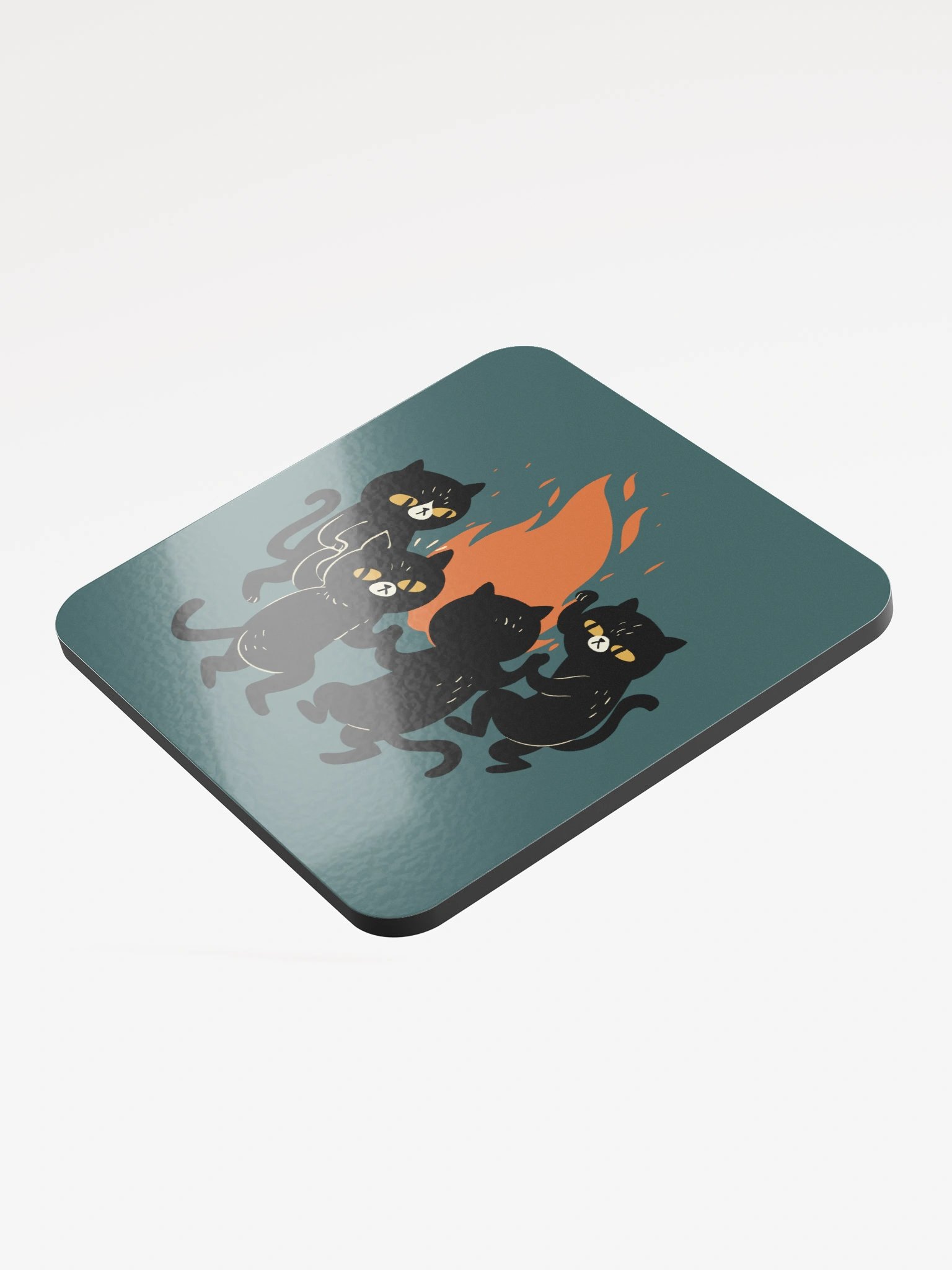 Nothing To See Here Glossed Cork Coaster product image (3)