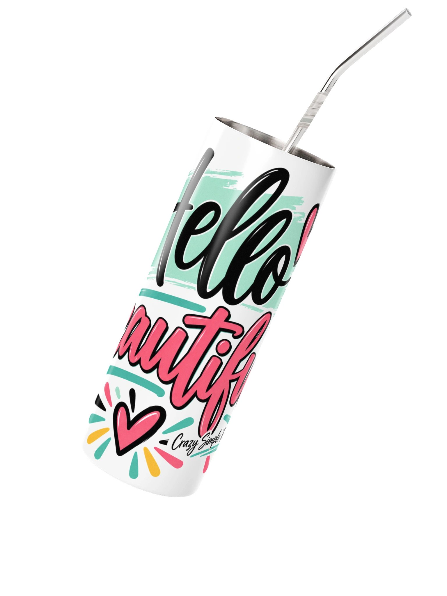Hello Beautiful Steel Tumbler product image (2)