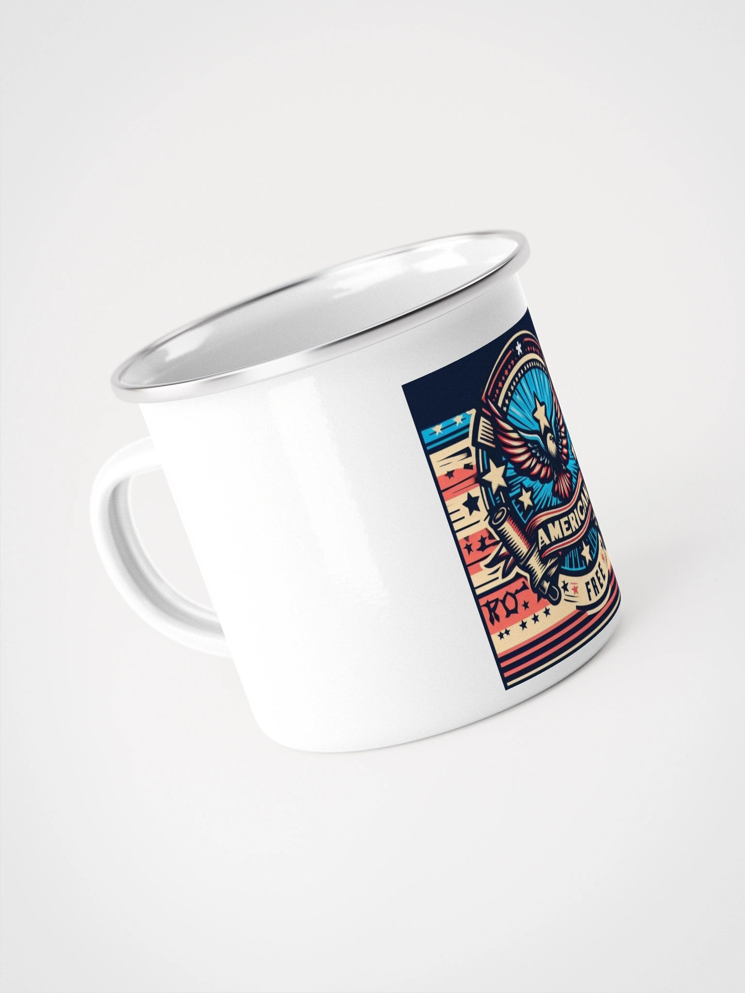 Patriotic Eagle Enamel Mug product image (4)