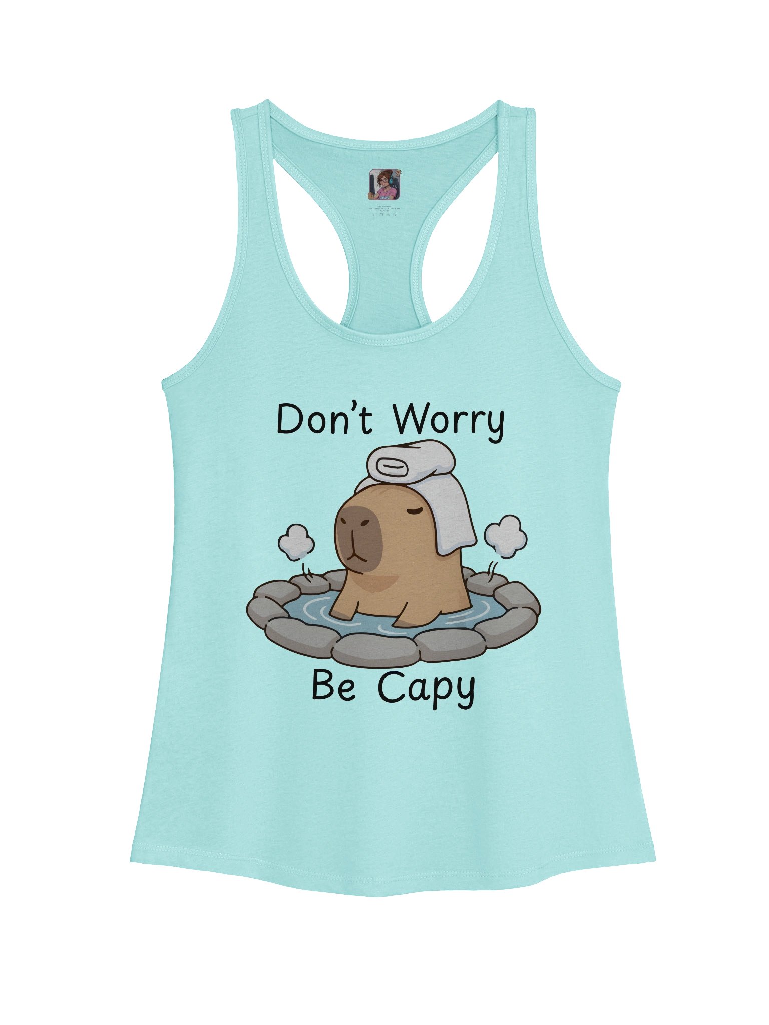 Don't Worry Be Capy Tank Top product image (1)