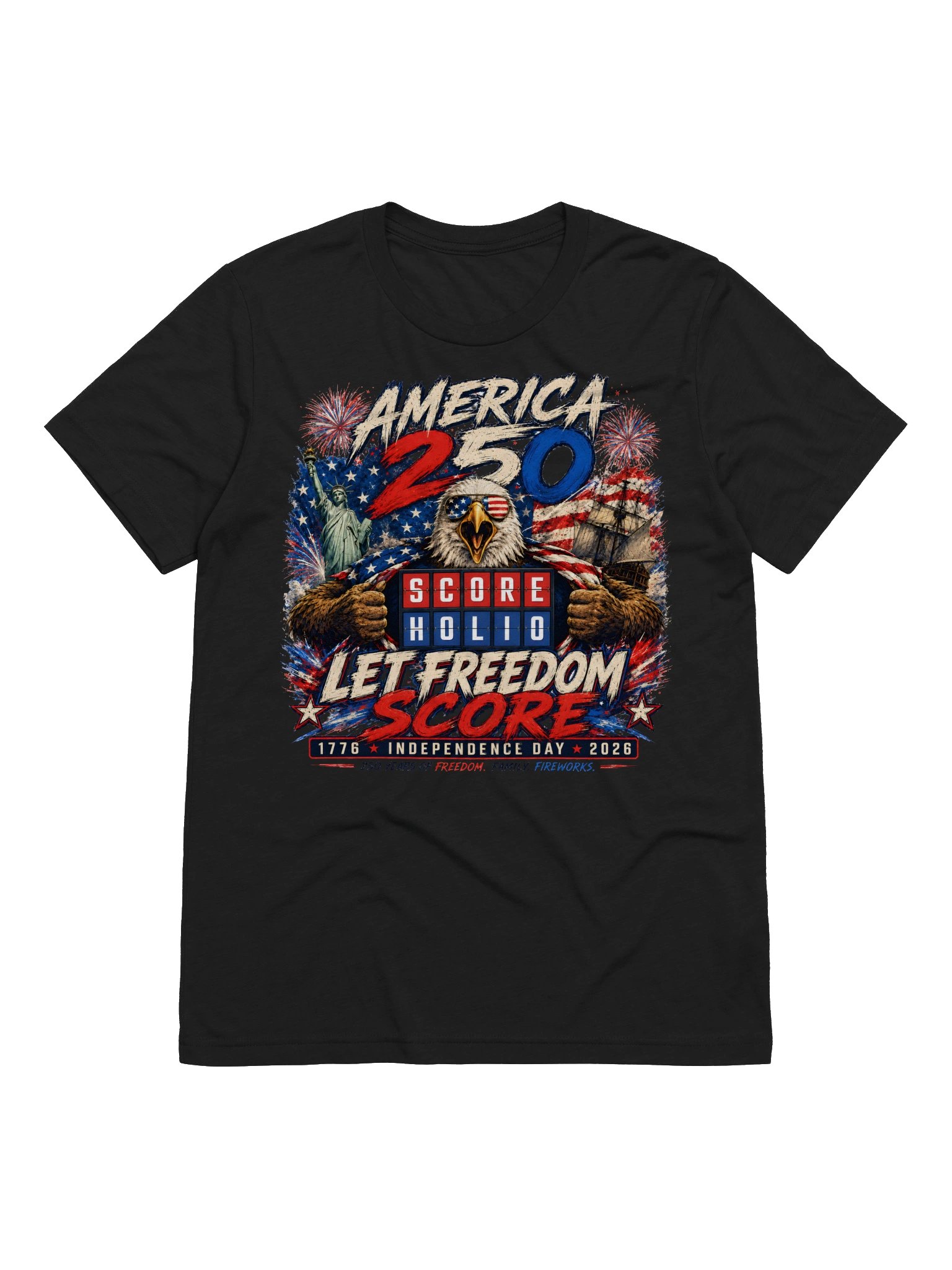 Scoreholio America 250 “Let Freedom Score” Tee product image (2)
