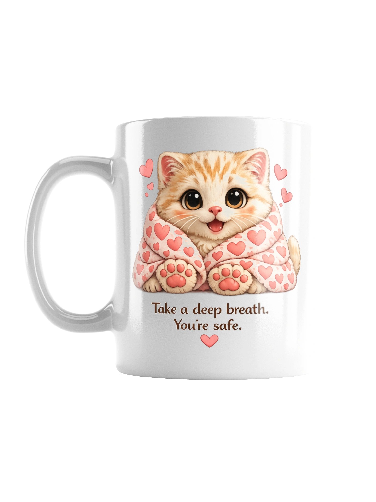Mochi Take a Deep Breath Kitten Mug product image (1)