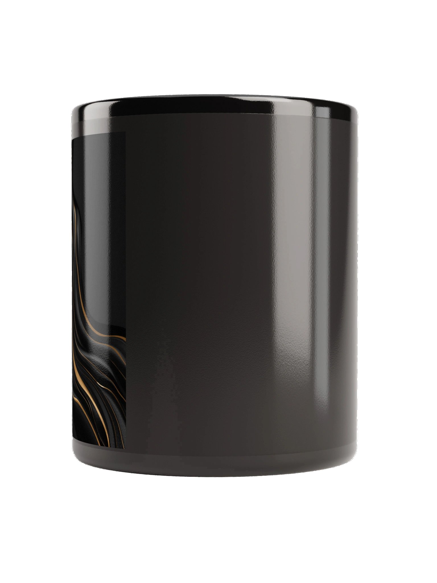 Midnight Gold Flow Ceramic Mug – Luxury Black & Gold Coffee Cup for Home & Office product image (2)