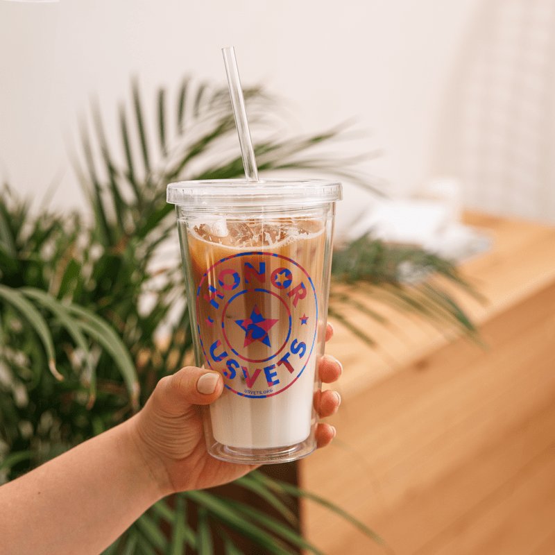 HONORUSVETS - AMERICANA CLEAR TUMBLER product image (1)