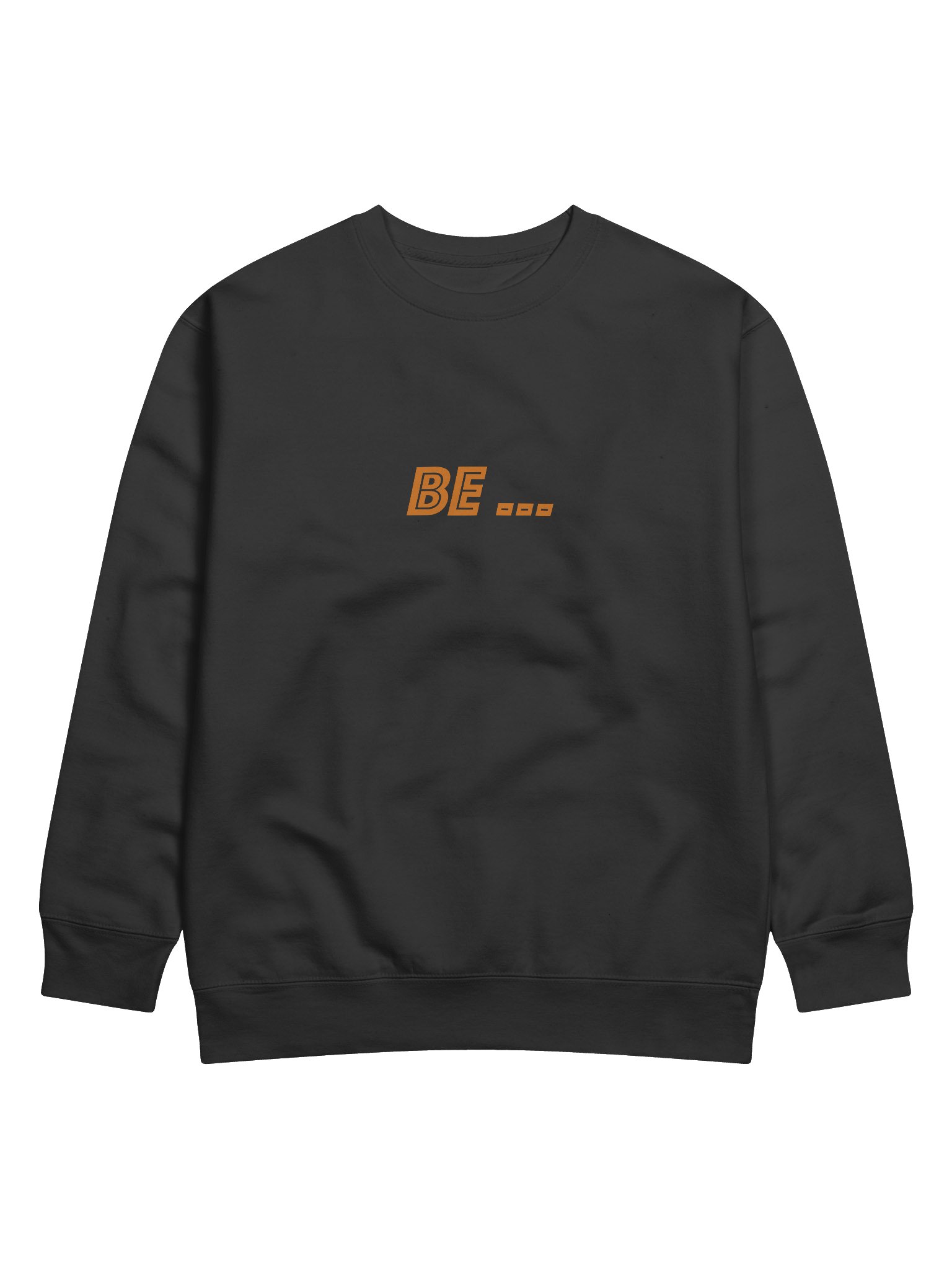 Bold Orange Letter Printed Premium Sweatshirt product image (1)