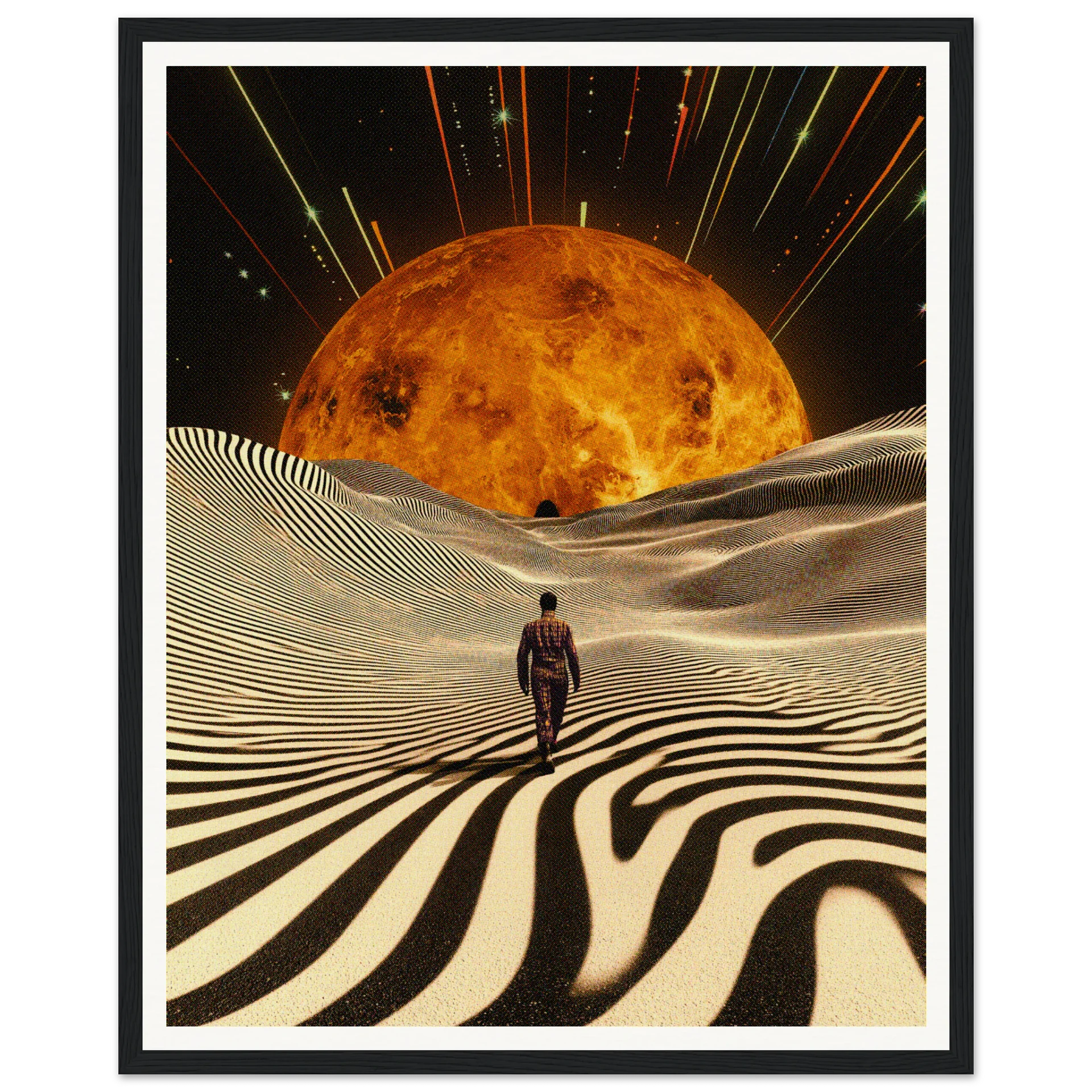 Trippy Moon Wall Art
