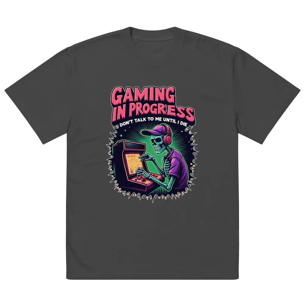 Skeleton Gamer Oversized Tee product image (5)