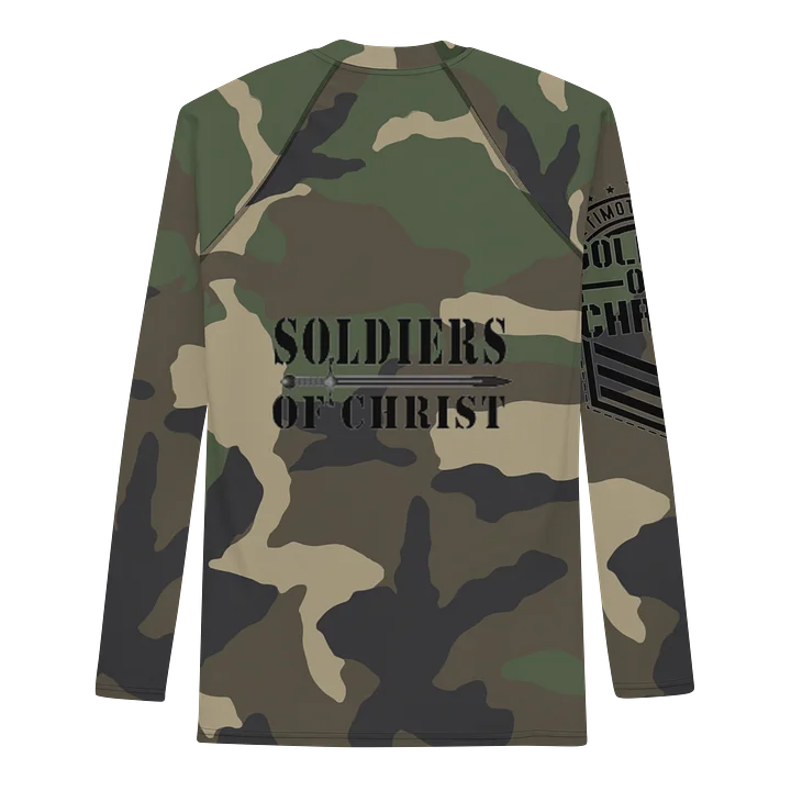 Faithful Camo: Men's Rash Guard - Woodland product image (1)