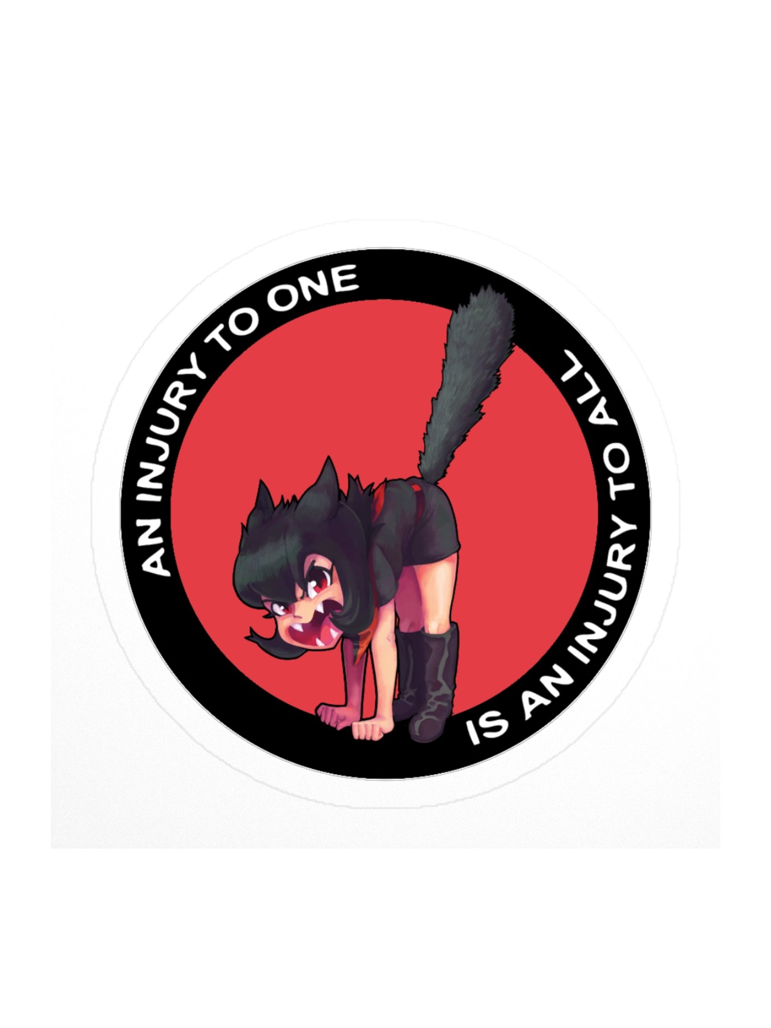 Alunya — “An Injury To One Is An Injury To All” Sticker product image (1)