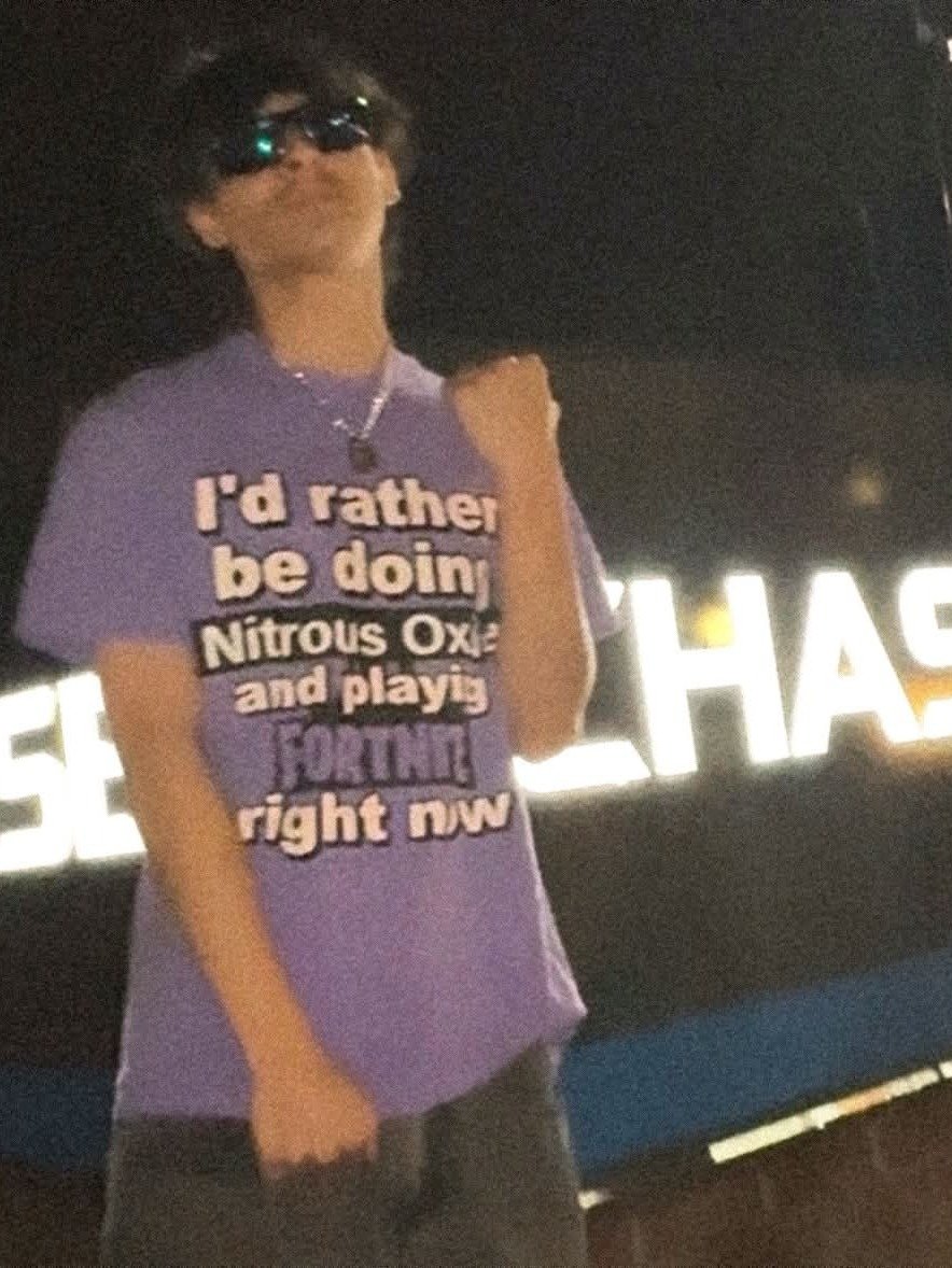 I'd rather be doing Nitrous Oxide and Playing Fortnite T-Shirt product image (6)