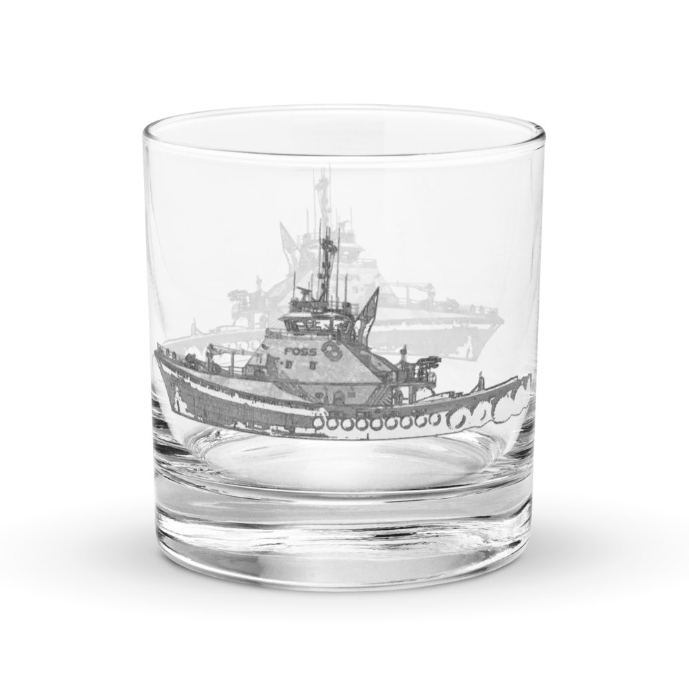 Foss tug Rocks Glass 10.5oz product image (3)