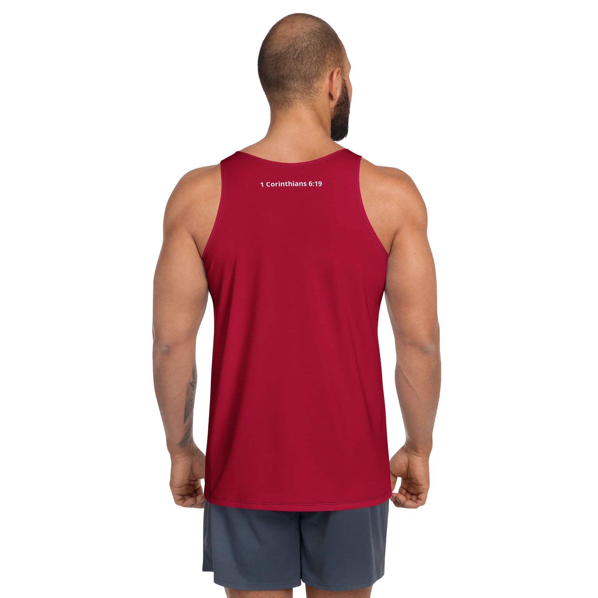 His House Mens Performance Tank - Red product image (4)