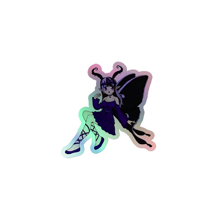 Moon Moth Mystic Holographic Sticker product image (1)