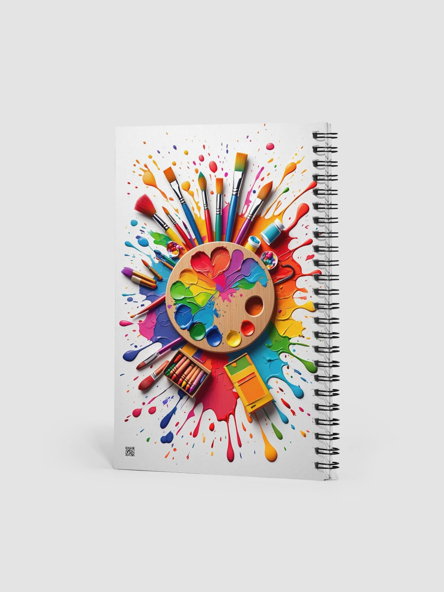 Color Splash Spiral Notebook product image (2)