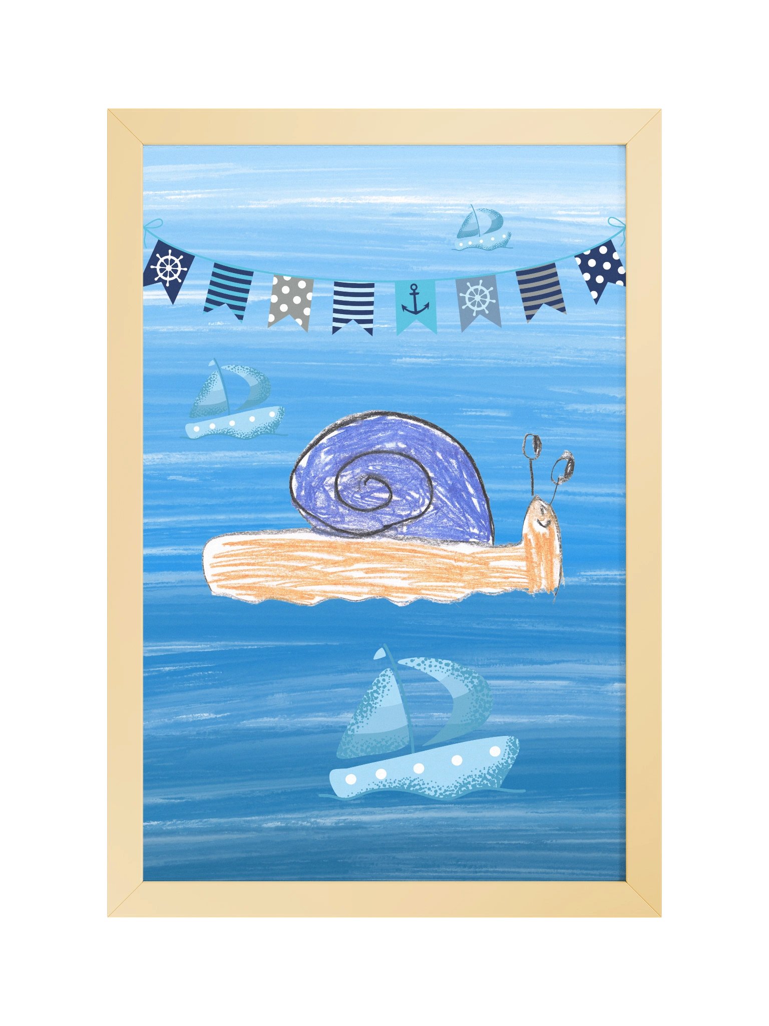 The Sheltered Voyager | The Courageous Snail – Framed Poster product image (1)