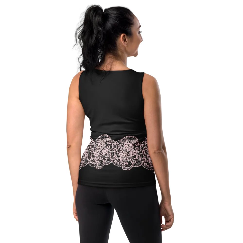 Lace Pink Premium Sleeveless T-Shirt product image (9)