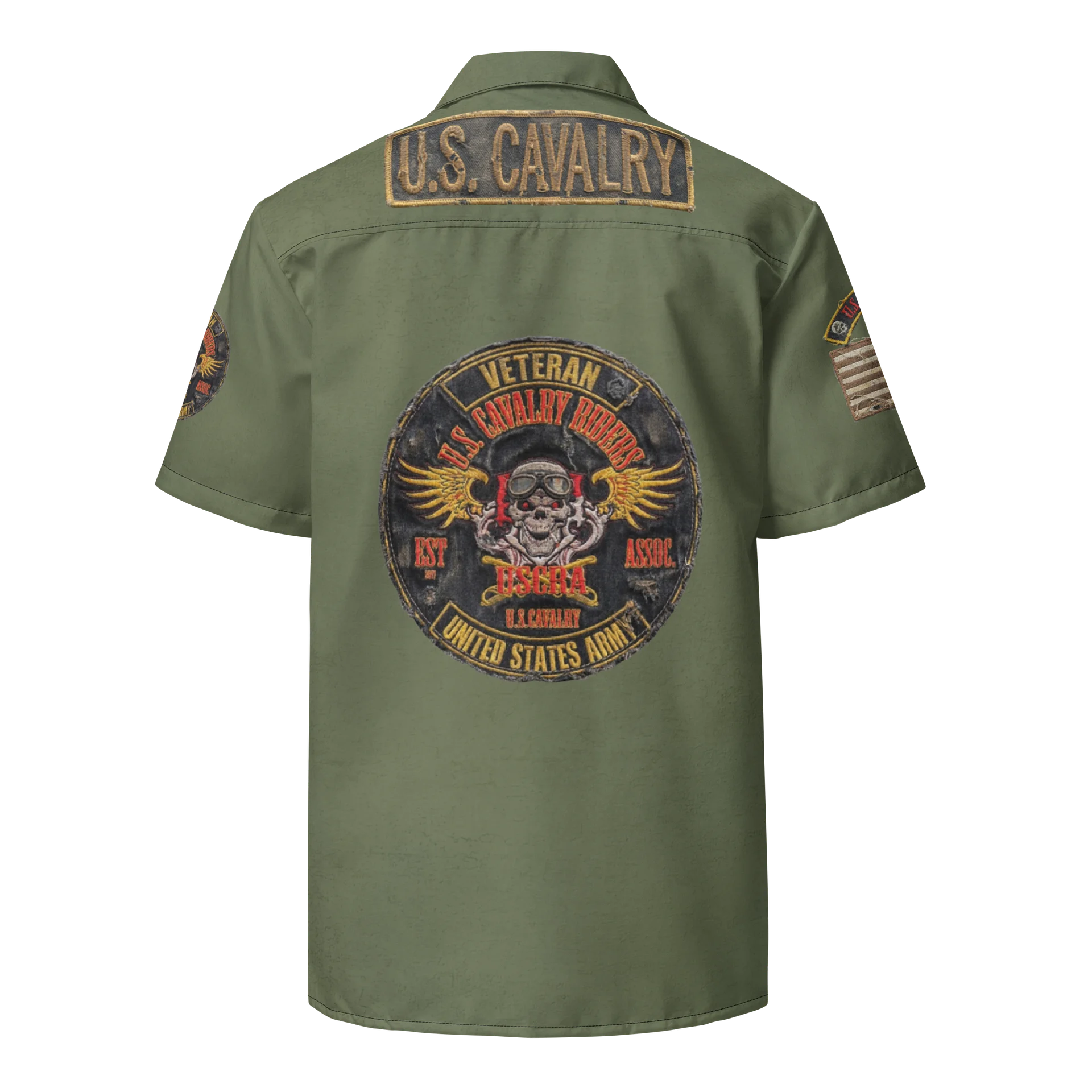 Distressed USCRA Official Club Shirt OD product image (2)