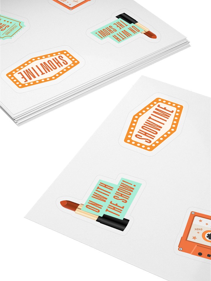 It's Showtime! Kiss Cut Stickers - Show Business Collection product image (1)