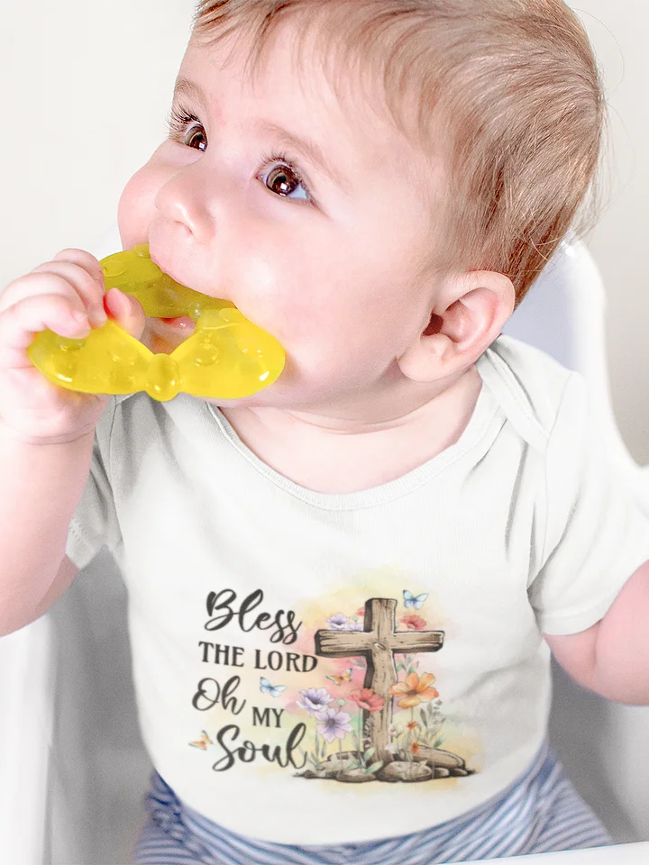 Divine Serenity: 'Bless the Lord' Baby Onesie product image (1)