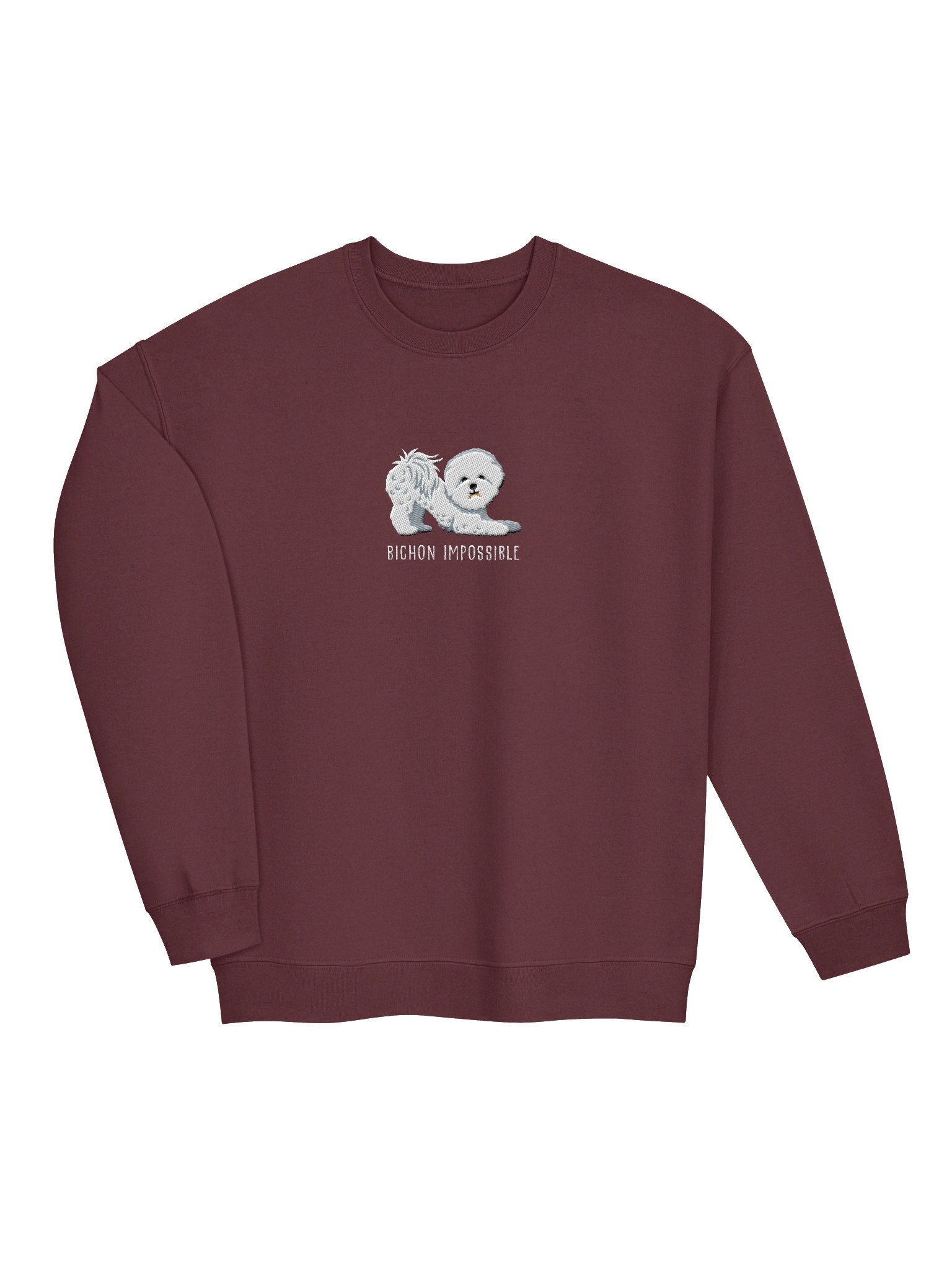 Bichon Impossible Sweatshirt (Embroidered) of a Bichon Frise product image (6)