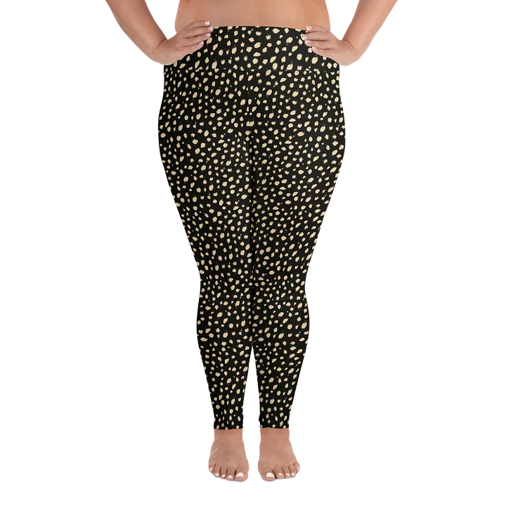 Comfortable Plus Size Leggings Bold Leopard Print product image (1)