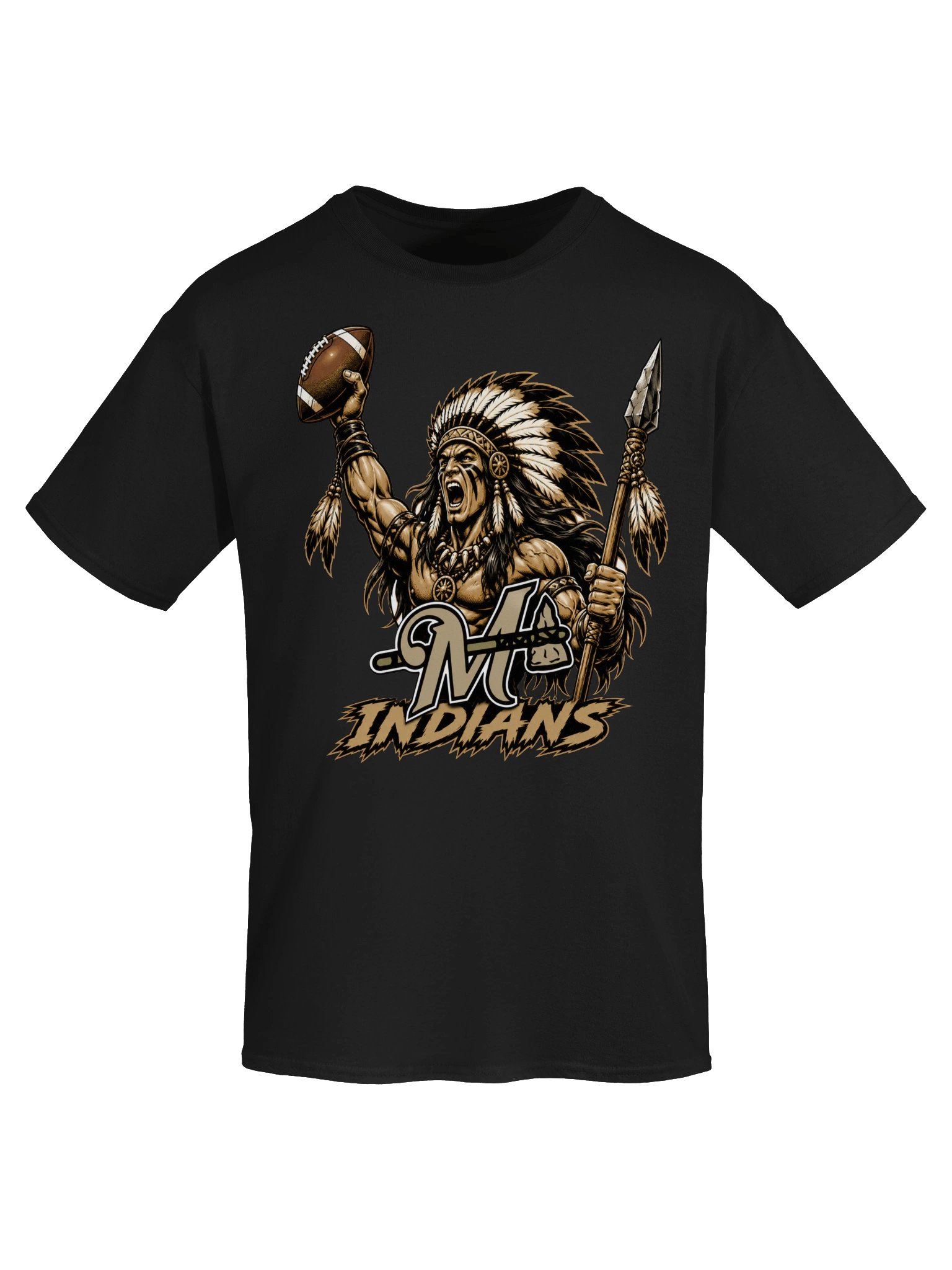 Marietta Football Yell. Gildan 5000 Heavy weight Tee product image (46)