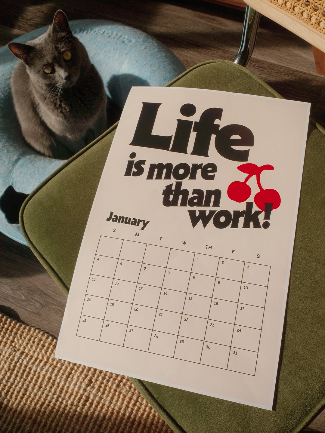 2026 Digital Affirmations Calendar (Sunday start date) product image (2)