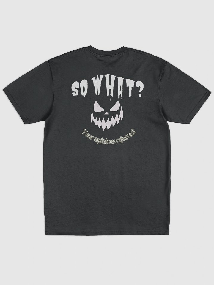 Funny Sarcastic Face T-Shirt, Double-Sided Novelty Attitude Tee product image (7)