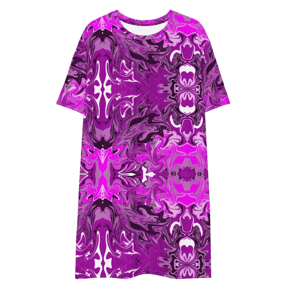 Pink Swirl T-Shirt Dress product image (4)