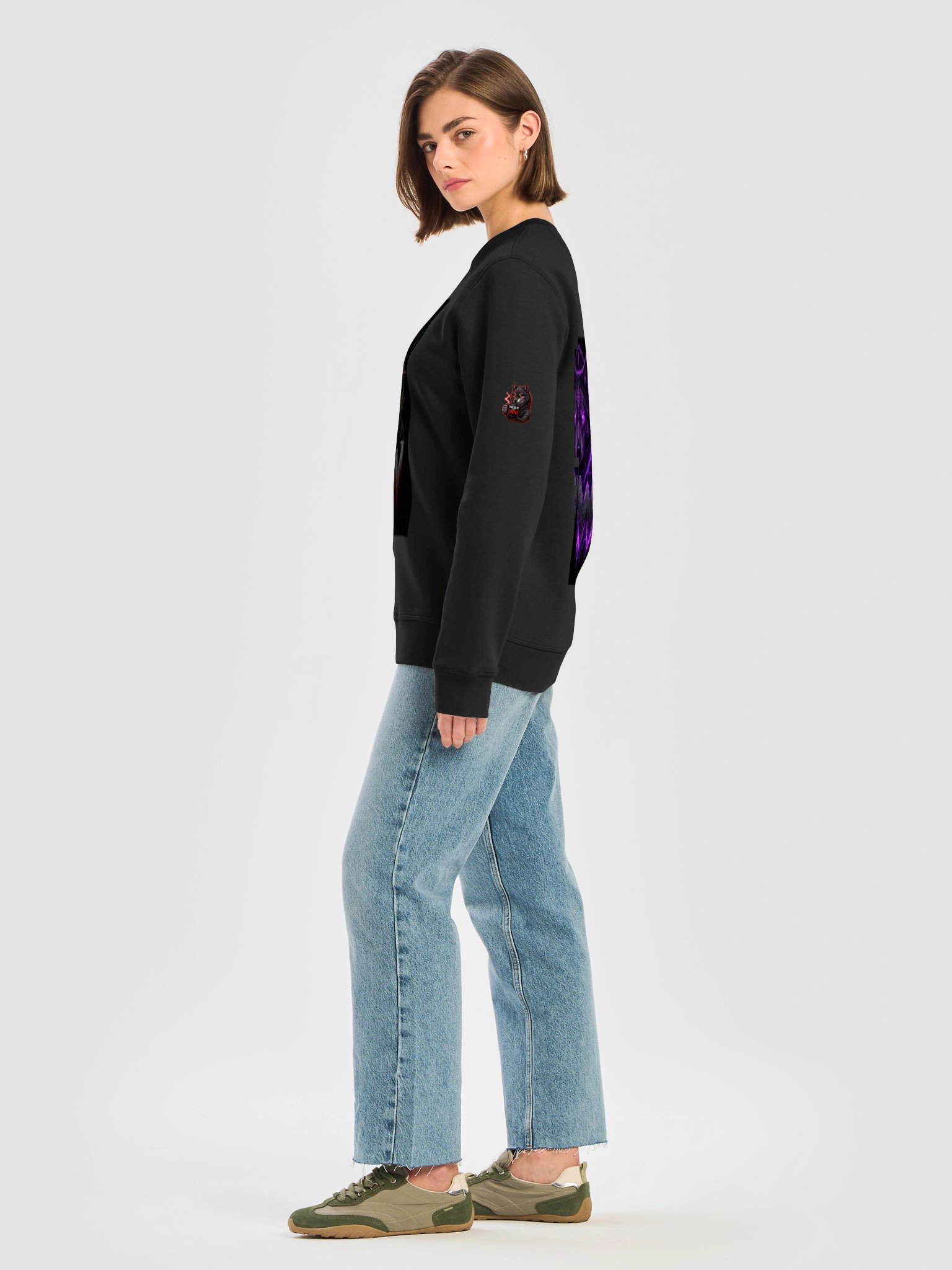 Infernal Wolf BW Sweatshirt product image (36)