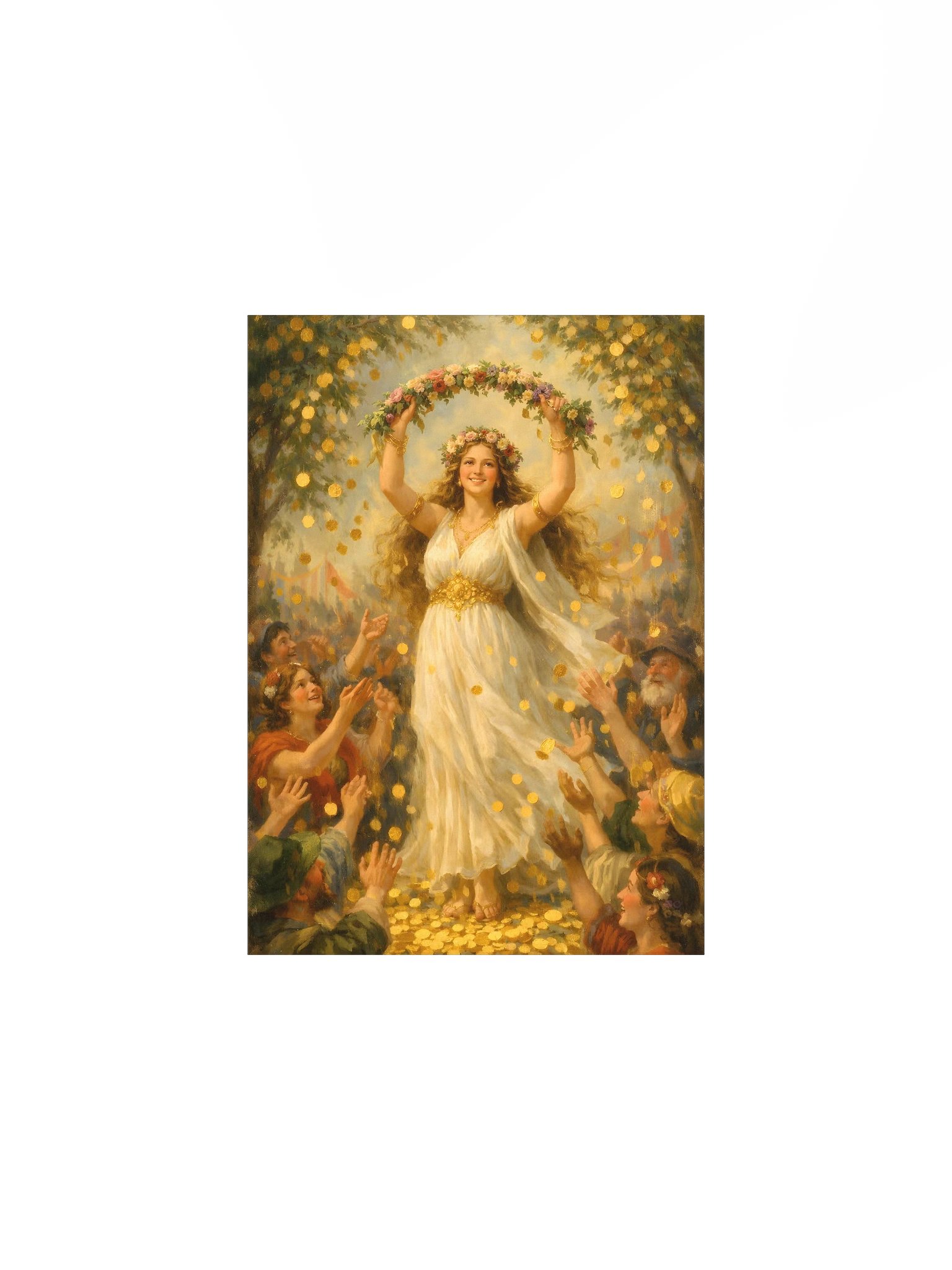 Goddess Fors Fortuna, Golden Celebration Mini-Poster product image (1)