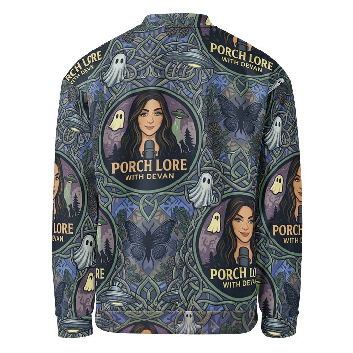 PORCH LORE DEVAN PERIWINKLE MOTH BOMBER JACKET product image (2)