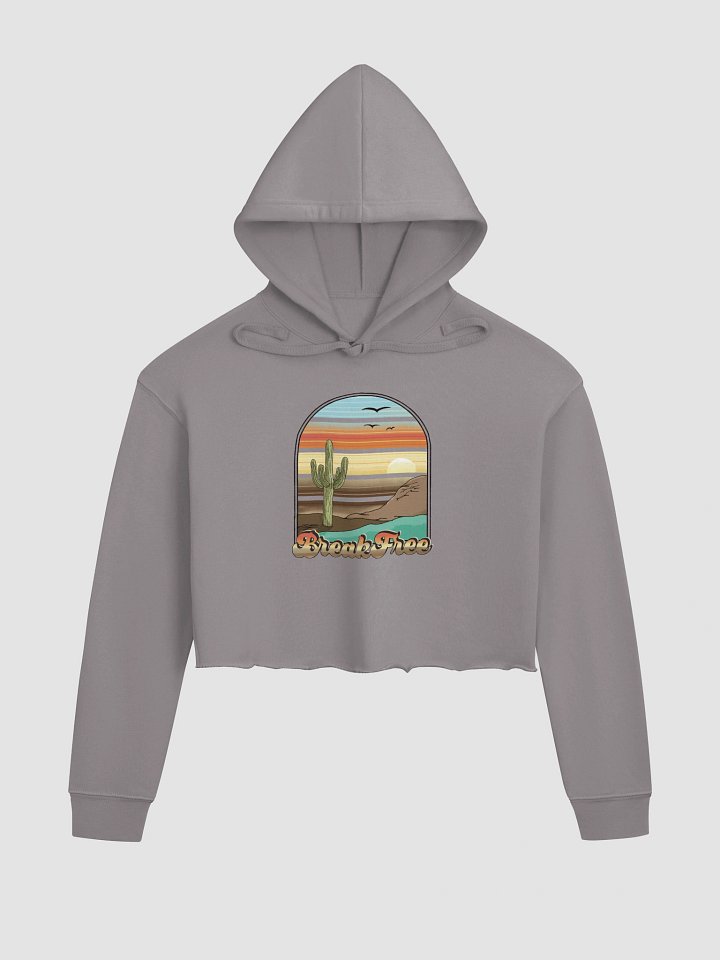 Cropped hoodie - Break Free Cactus product image (18)