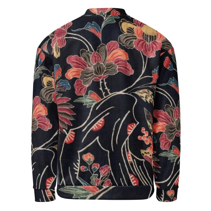 Red Flowers Bomber Jacket product image (2)