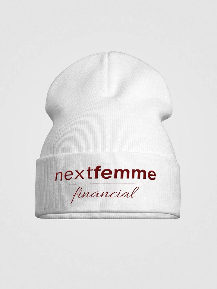 Knit Beanie with Maroon Logotype product image (1)