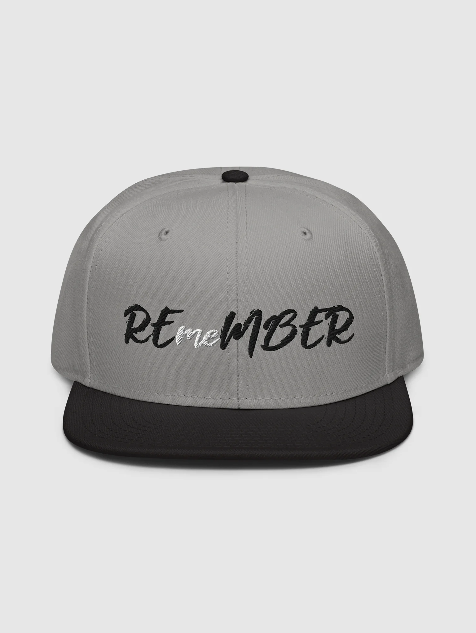 REmeMBER Snapback Hat - Light Grey product image (1)