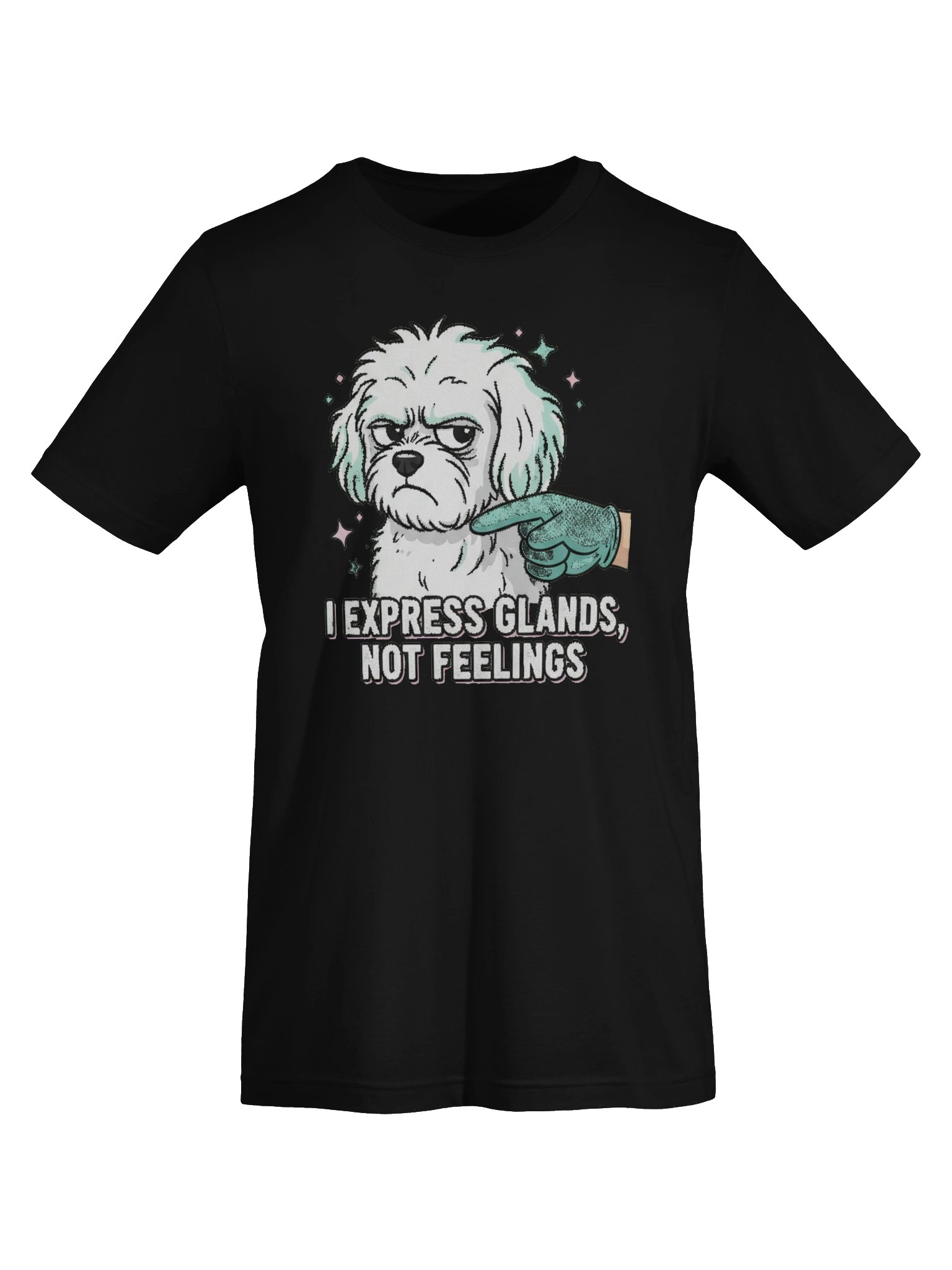 I Express Glands, Not Feelings Grumpy Pup Tee product image (5)
