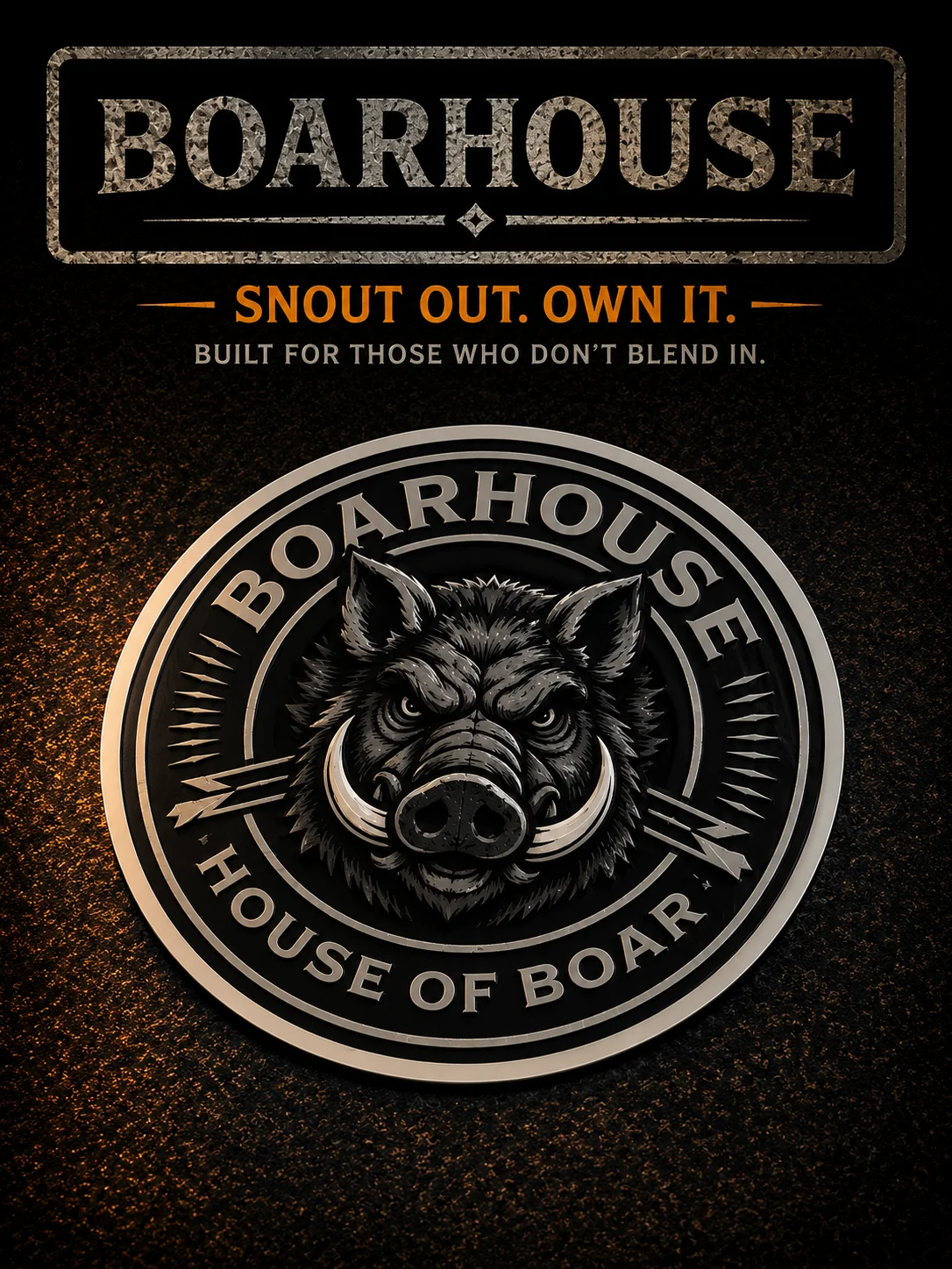BOARHOUSE House of Boar Badge Sticker product image (1)