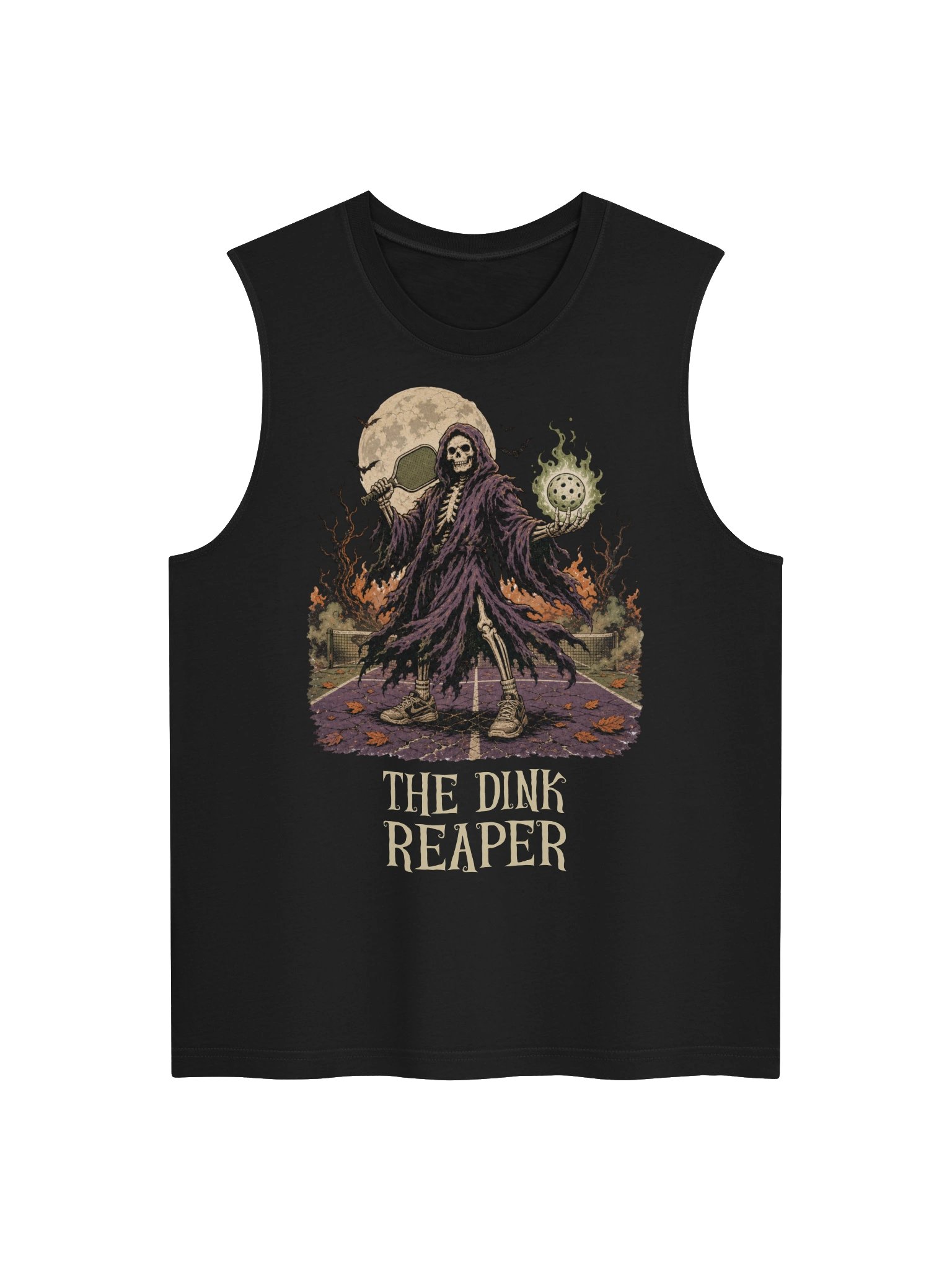 The Dink Reaper Halloween Pickleball Tank Top Funny Gift for Players product image (3)