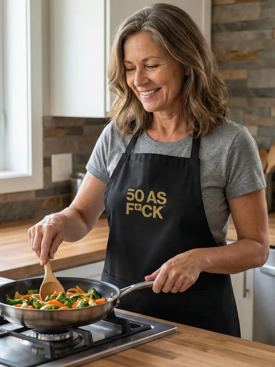50 as FCK™ Embroidered Cooking Apron product image (1)