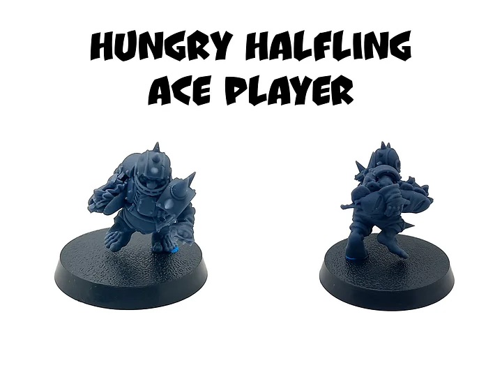 Hungry Halfling Ace Player - Brutefun Miniatures product image (1)